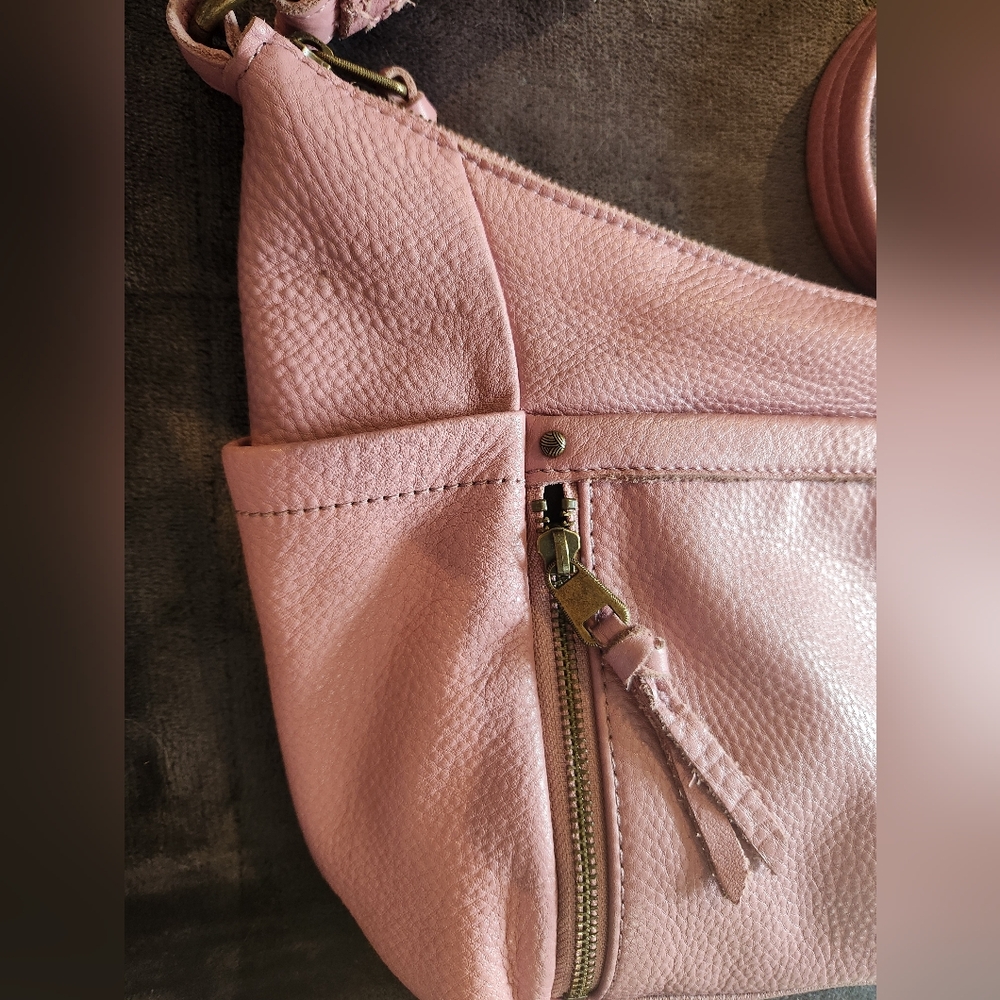 Sac Collection, Elegant Pink Leather Shoulder Bag. Like New - Picture 3 of 9